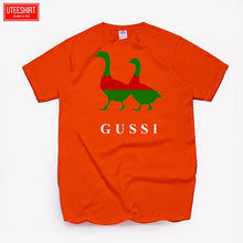 Load image into Gallery viewer, Men Two Goose Ga Ga Ga Cotton Cartoon Print T-shirts Unisex Anime Funny Design Brand Tshirt Harajuku Streetwear