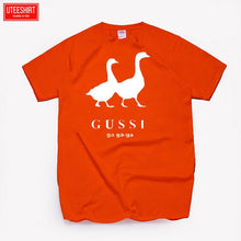 Load image into Gallery viewer, Men Two Goose Ga Ga Ga Cotton Cartoon Print T-shirts Unisex Anime Funny Design Brand Tshirt Harajuku Streetwear