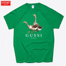 Load image into Gallery viewer, Men Two Goose Ga Ga Ga Cotton Cartoon Print T-shirts Unisex Anime Funny Design Brand Tshirt Harajuku Streetwear