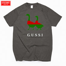 Load image into Gallery viewer, Men Two Goose Ga Ga Ga Cotton Cartoon Print T-shirts Unisex Anime Funny Design Brand Tshirt Harajuku Streetwear