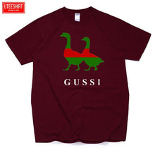 Load image into Gallery viewer, Men Two Goose Ga Ga Ga Cotton Cartoon Print T-shirts Unisex Anime Funny Design Brand Tshirt Harajuku Streetwear