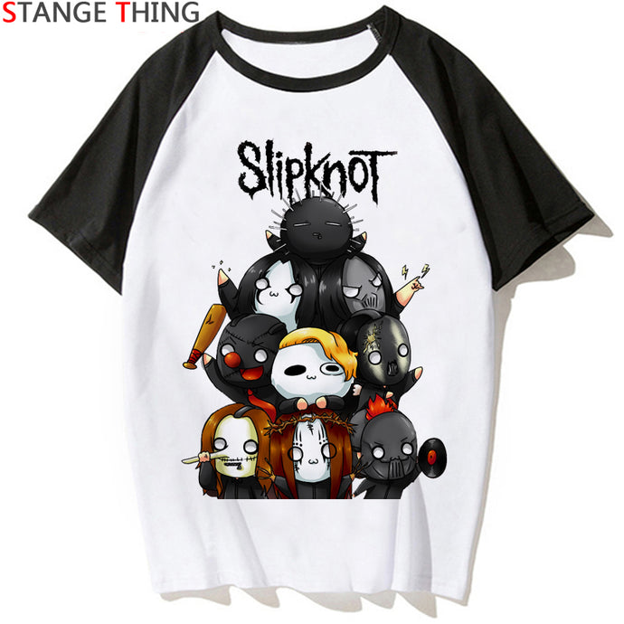New Slipknot T Shirt Men/women T-shirt Printing Rock Punk Rock Band Punk Streetwear Tshirt Summer Hip Hop Top Tees Male/female